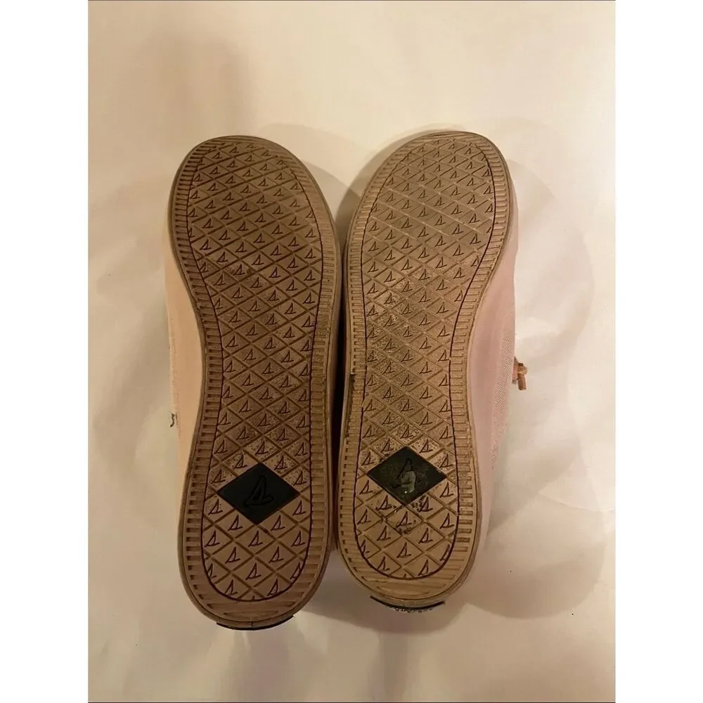 Sperry Women’s Canvas Slip-On Sneakers in Blush Pink